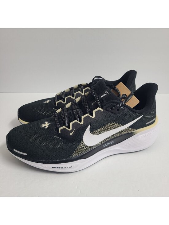 Nike Air Zoom Pegasus 41 New Orleans Saints Running Shoes FZ5095-001 Size 9.5